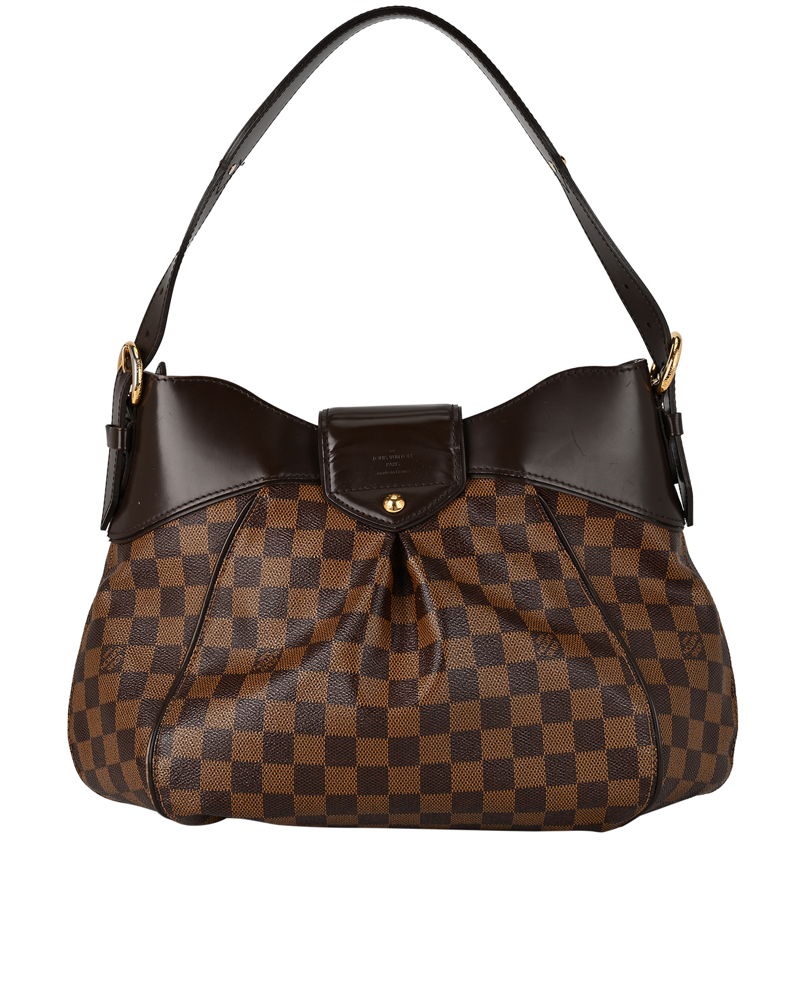 Sistina MM, &pound;695, Handbags, Brown/Red, Canvas, Back view